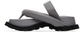 Thumbnail for your product : Jil Sander Grey Oversize Strap & Sole Sandals