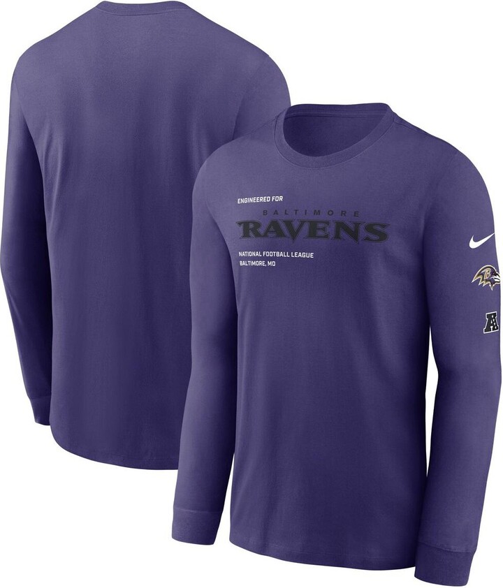 Nike Men's Purple Baltimore Ravens Play to Win Essential Long Sleeve T-Shirt