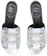 Thumbnail for your product : Roger Vivier Embellished Buckle Mules 35