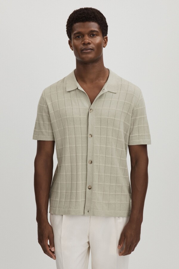 Check Linen Shirt Men | ShopStyle