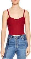Thumbnail for your product : Sandro Sisters Scalloped Bustier Top