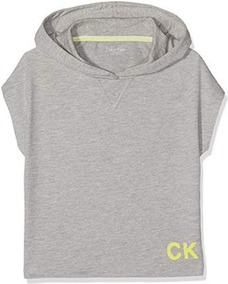Calvin Klein Girl's My Cropped Hoodie,(Manufacturer Size: 8-10)