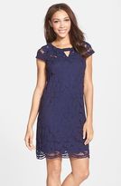 Thumbnail for your product : Taylor 5448M Floral Lace Cutout Dress