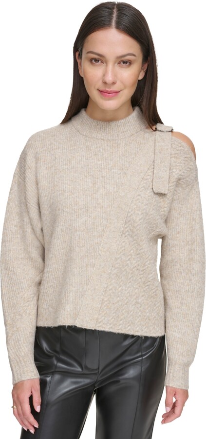 dkny cold shoulder top