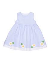 Thumbnail for your product : Florence Eiseman Stripe Sleeveless Dress w/ Flowers, Size 2-6X