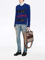 Thumbnail for your product : Gucci Embroidered knitted sweater