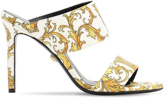 Versace 95mm Tribute Printed Leather Sandals