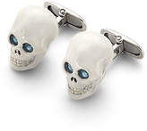 Thumbnail for your product : Aspinal of London Sterling Silver Skull Cufflinks