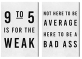 Thumbnail for your product : Oliver Gal Not Average (Canvas) (Set of 2)