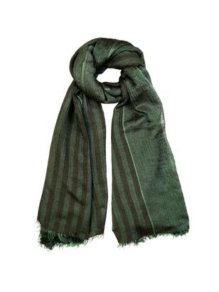 Haider Ackermann Striped silk-blend scarf