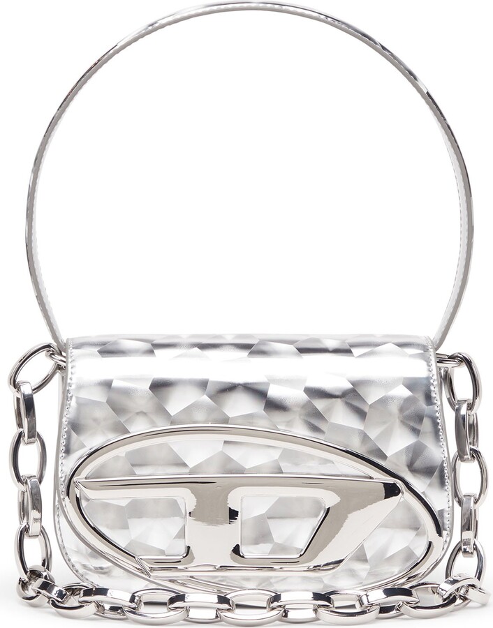 Diesel 1DR-Iconic shoulder bag with mirror effect