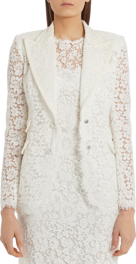 inc white lace jacket