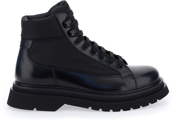 prada lace up booties