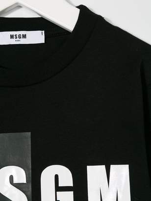 MSGM Kids logo print T-shirt