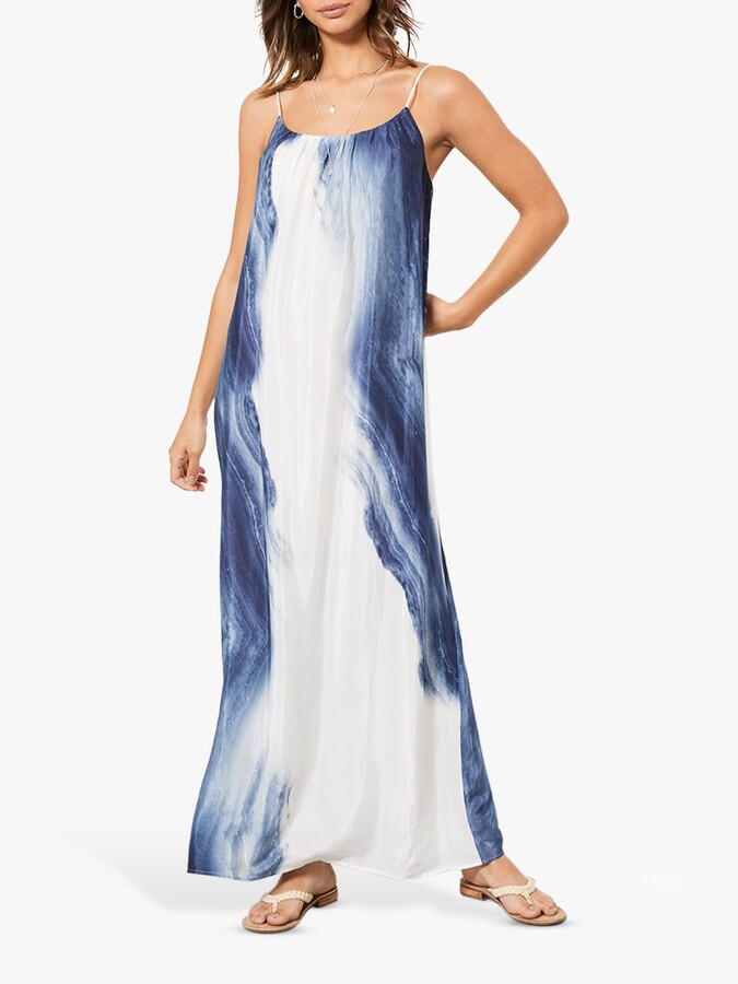 Mint Velvet Beth Abstract Maxi Dress, Blue/Multi - ShopStyle
