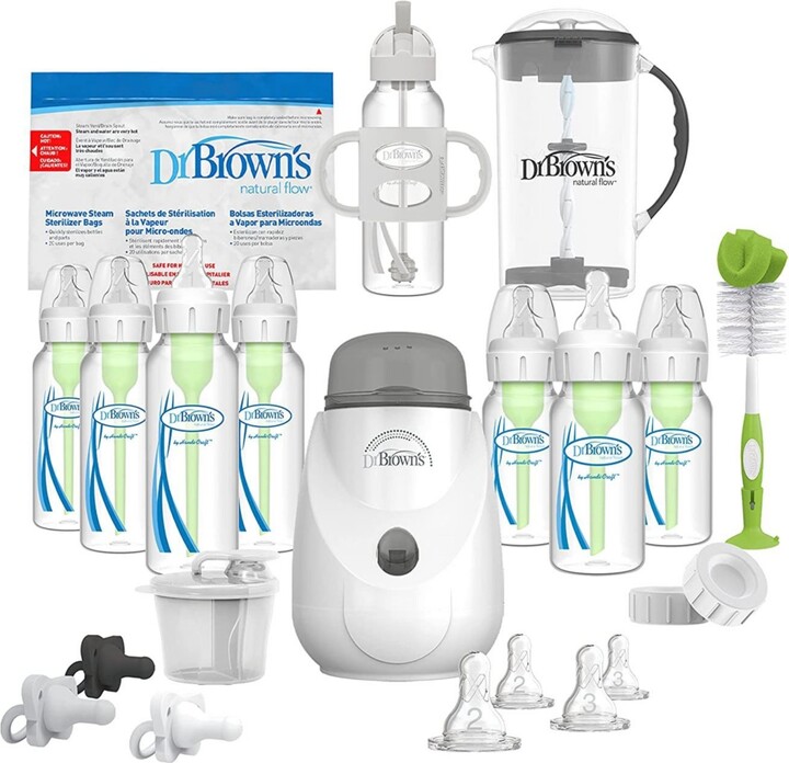 Dr Browns Baby 38 Piece Natural Flow Options+ All-in-One Baby Gift Set