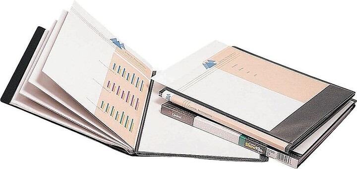 Cardinal Custom ShowFile Presentation Book, Letter Size, 12-Pockets, Black (CRD 50132CB)