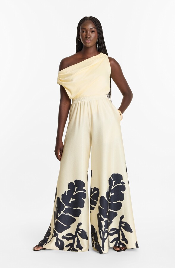 DIARRABLU Nala Noir Wide-Leg Palazzo Jant Pants