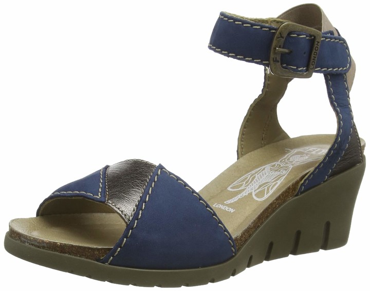 fly blue sandals