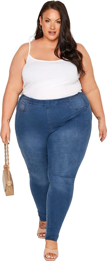 Yours for Good Curve Mid Pull On Bum Shaper Lola Stretch Jeggings