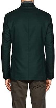 John Vizzone Men's Neat Virgin Wool Two-Button Sportcoat - Dk. Green