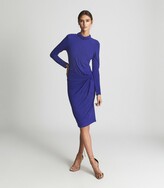 Thumbnail for your product : Reiss Freya - Twist Front Dress in Cobalt Blue