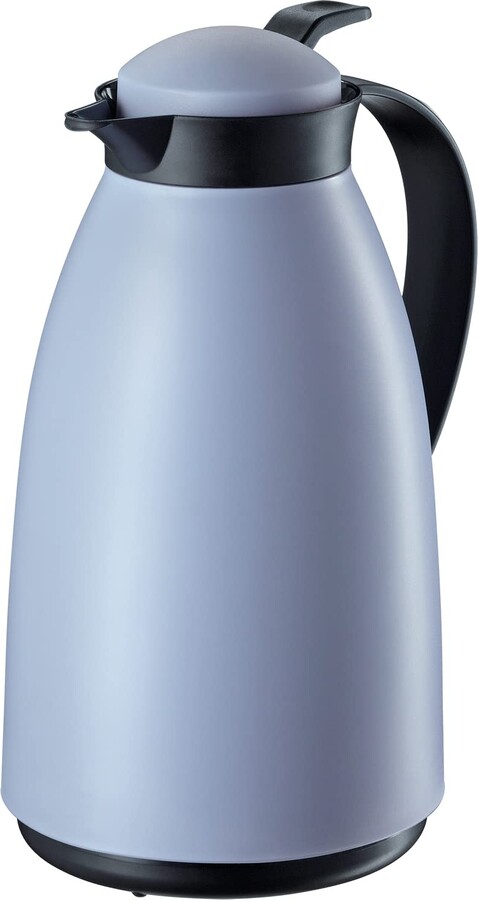 Cilio Imola Insulated Beverage Server with Glass Liner, Blue/Gray, 34 Ounce