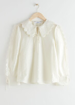 Thumbnail for your product : And other stories Wide Scallop Blouse