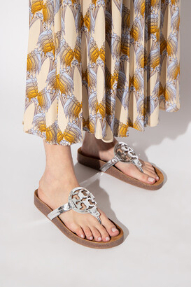 tory burch silver sandals