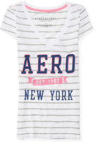 Thumbnail for your product : Aeropostale Aero Striped V-Neck Graphic T