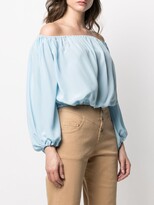 Thumbnail for your product : FEDERICA TOSI Off Shoulder Cropped Blouse