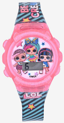 Lol Girls Digital Multicolor Strap Watch Lol4518jc
