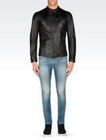 Thumbnail for your product : Armani Jeans Leather Blouson