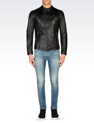 Armani Jeans Leather Blouson