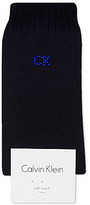 Thumbnail for your product : Calvin Klein Crystal logo soft touch socks
