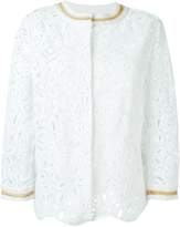 Thumbnail for your product : Ermanno Scervino scalloped hem lace jacket