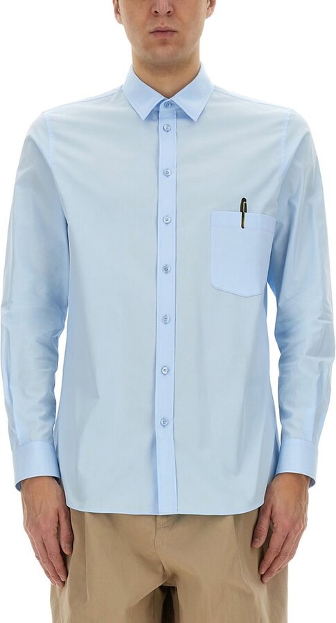 Moschino Patch Pocket Long-Sleeved Shirt
