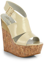 Thumbnail for your product : Alice + Olivia Shayla Patent Wedge Sandals