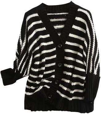 black button down sweater women's