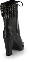 Thumbnail for your product : Sergio Rossi Rockstar Mid-Calf Leather Platform Boots