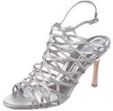 Thumbnail for your product : Manolo Blahnik Metallic Cage Sandals