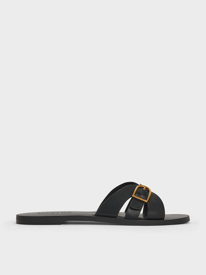 Charles & Keith Belted Slide Sandals