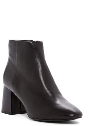 Ash Block Heel Leather Ankle Boot