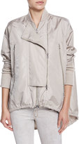 Thumbnail for your product : Kaufman Franco Nylon High-Low Anorak Jacket, Ginger Frost