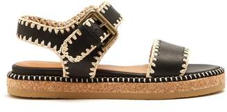 See by Chloe Blanket-stitch embellished leather sandals