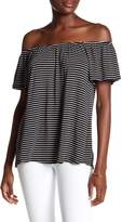 Thumbnail for your product : Socialite Stripe Off-the-Shoulder Blouse