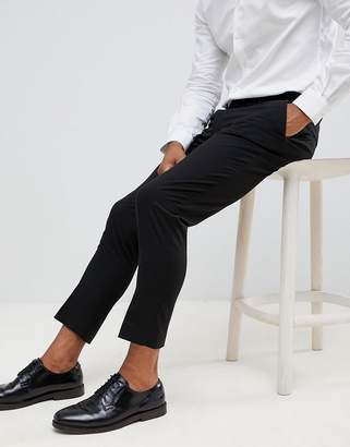 ASOS Design DESIGN skinny cropped smart trousers in black