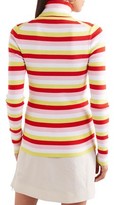 Thumbnail for your product : La Ligne Ribbed Striped Stretch-cotton Turtleneck Top