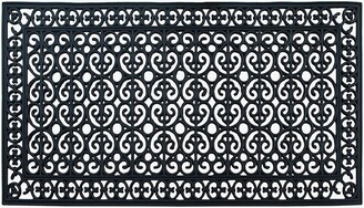 A1HC Large Outdoor Floor Door Mat, Natural Rubber Grill Drainable