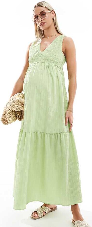 ASOS Maternity ASOS DESIGN Maternity Bridesmaid pleated long